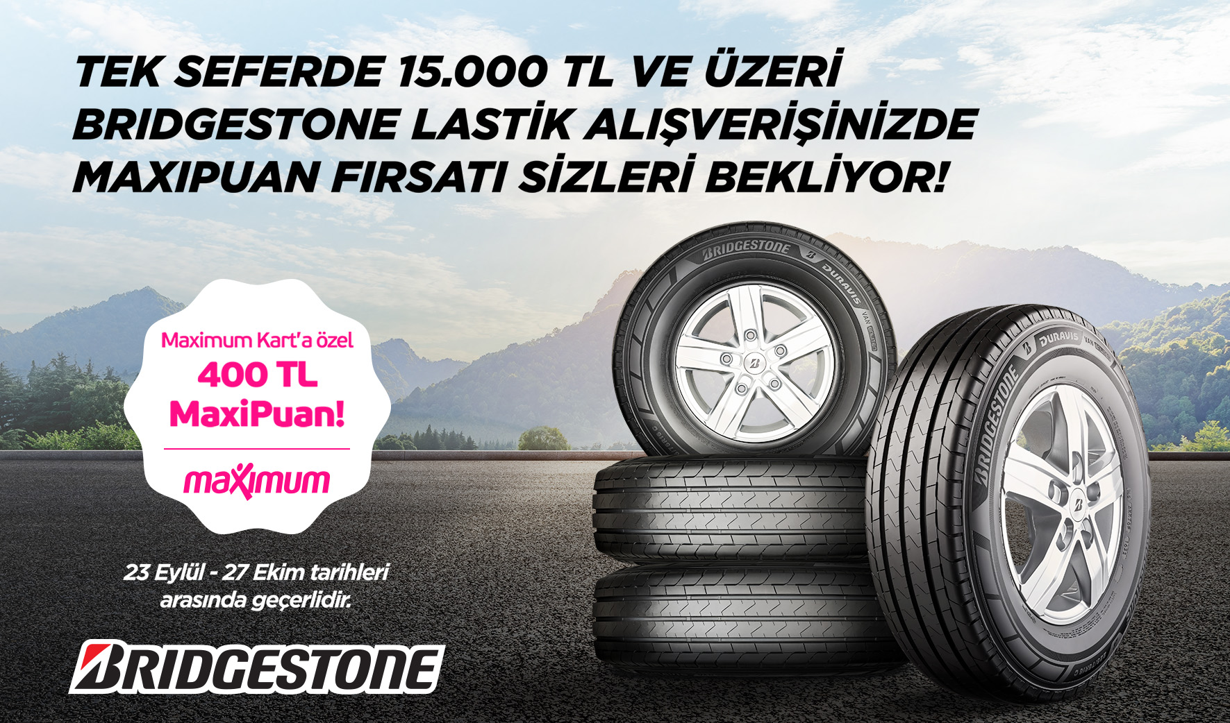 Bridgestone’dan Maximum’a Özel 400 TL MaxiPuan Fırsatı